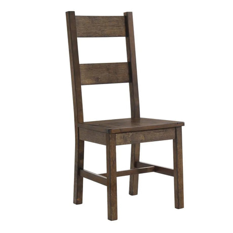 Coleman Rustic Golden Brown Dining Side Chairs, Set of 2 by Coaster at Eve Furniture