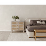 Colin Beige Queen Bed by Moe's Home at Eve Furniture