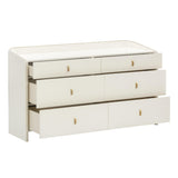 Collins Cream 6-Drawer Dresser by TOV Furniture at Eve Furniture