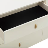 Collins Cream 6-Drawer Dresser by TOV Furniture at Eve Furniture