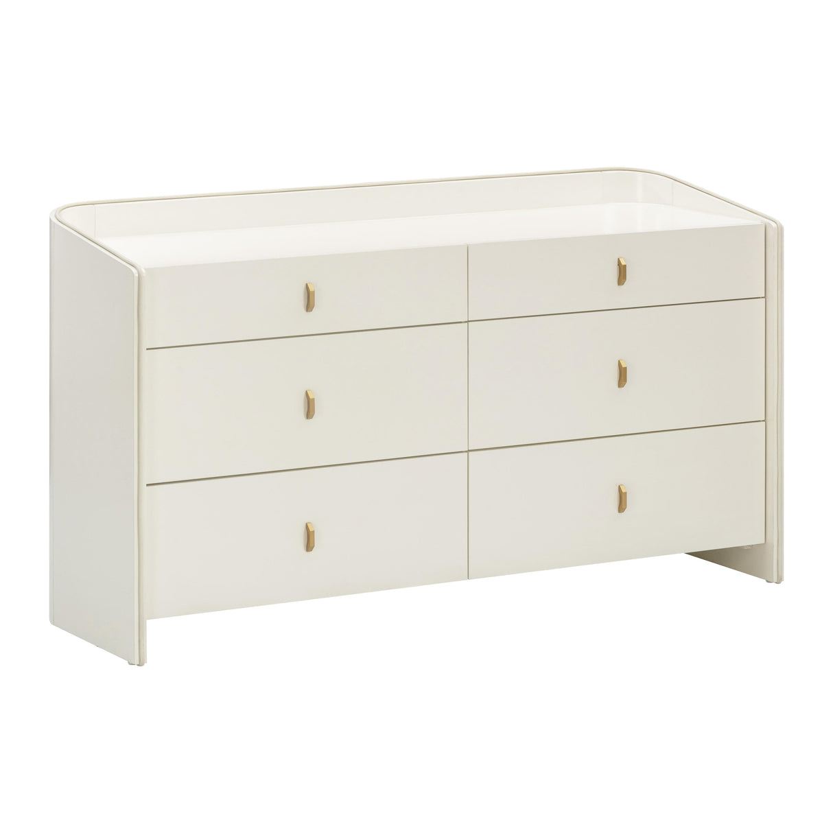Collins Cream 6-Drawer Dresser by TOV Furniture at Eve Furniture