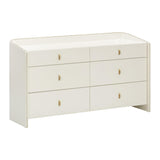 Collins Cream 6-Drawer Dresser by TOV Furniture at Eve Furniture