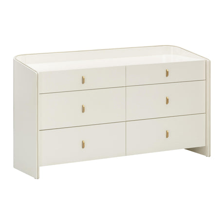 Collins Cream 6-Drawer Dresser by TOV Furniture at Eve Furniture