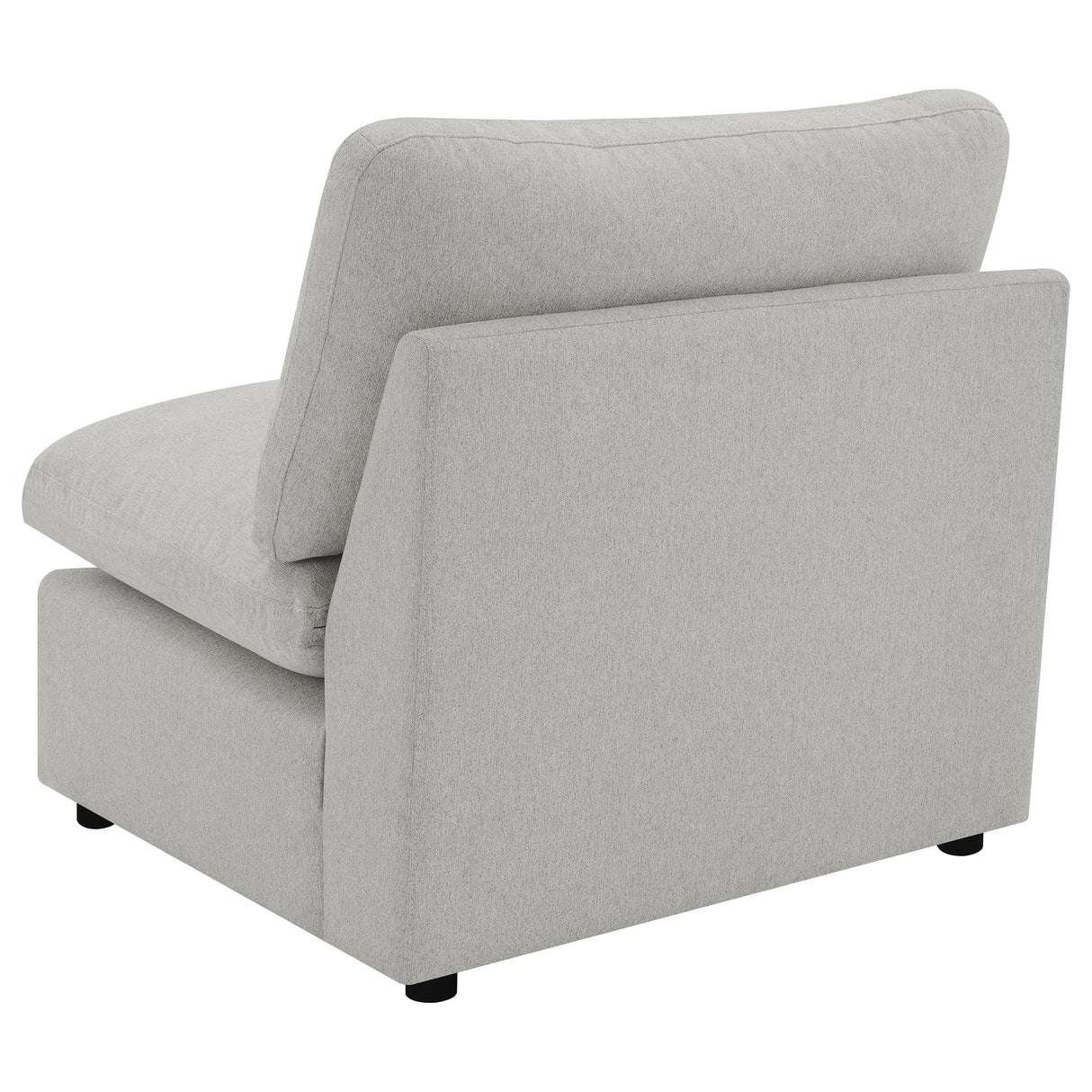 Collins Grey Upholstered Armless Chair by Coaster at Eve Furniture