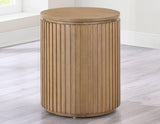 Colvin 18″ Round End Table, Toffee Finish by Steve Silver at Eve Furniture