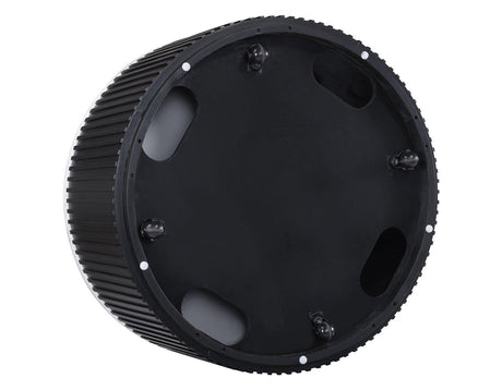 Colvin 18″ Round White Marble Top End Table, Toffee Finish by Steve Silver at Eve Furniture