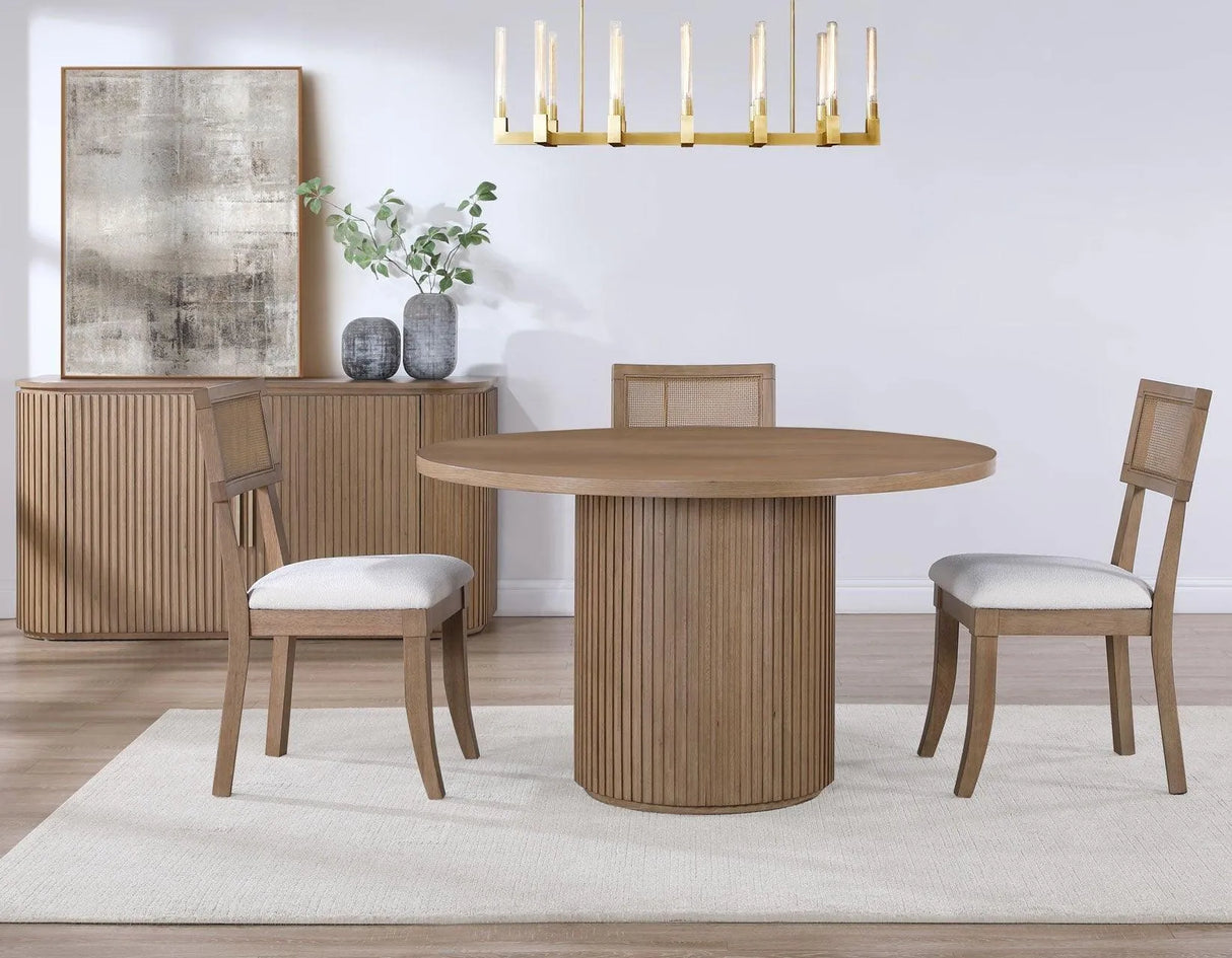 Colvin Cane Side Chair, Brown by Steve Silver at Eve Furniture