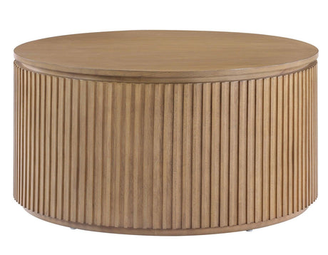 Colvin Toffee Finish 36″ Round Castered Coffee Table by Steve Silver at Eve Furniture