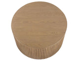 Colvin Toffee Finish 36″ Round Castered Coffee Table by Steve Silver at Eve Furniture