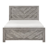 Corbin Gray Crossbuck Queen Panel Bed by Homelegance at Eve Furniture