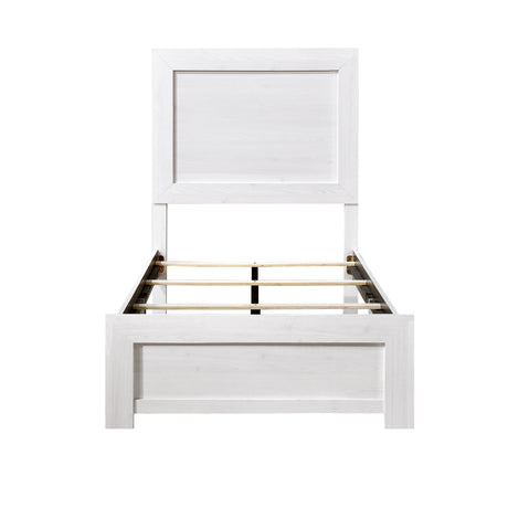 Corbin White Twin Panel Bed by Homelegance at Eve Furniture