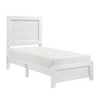 Corbin White Twin Panel Bed by Homelegance at Eve Furniture