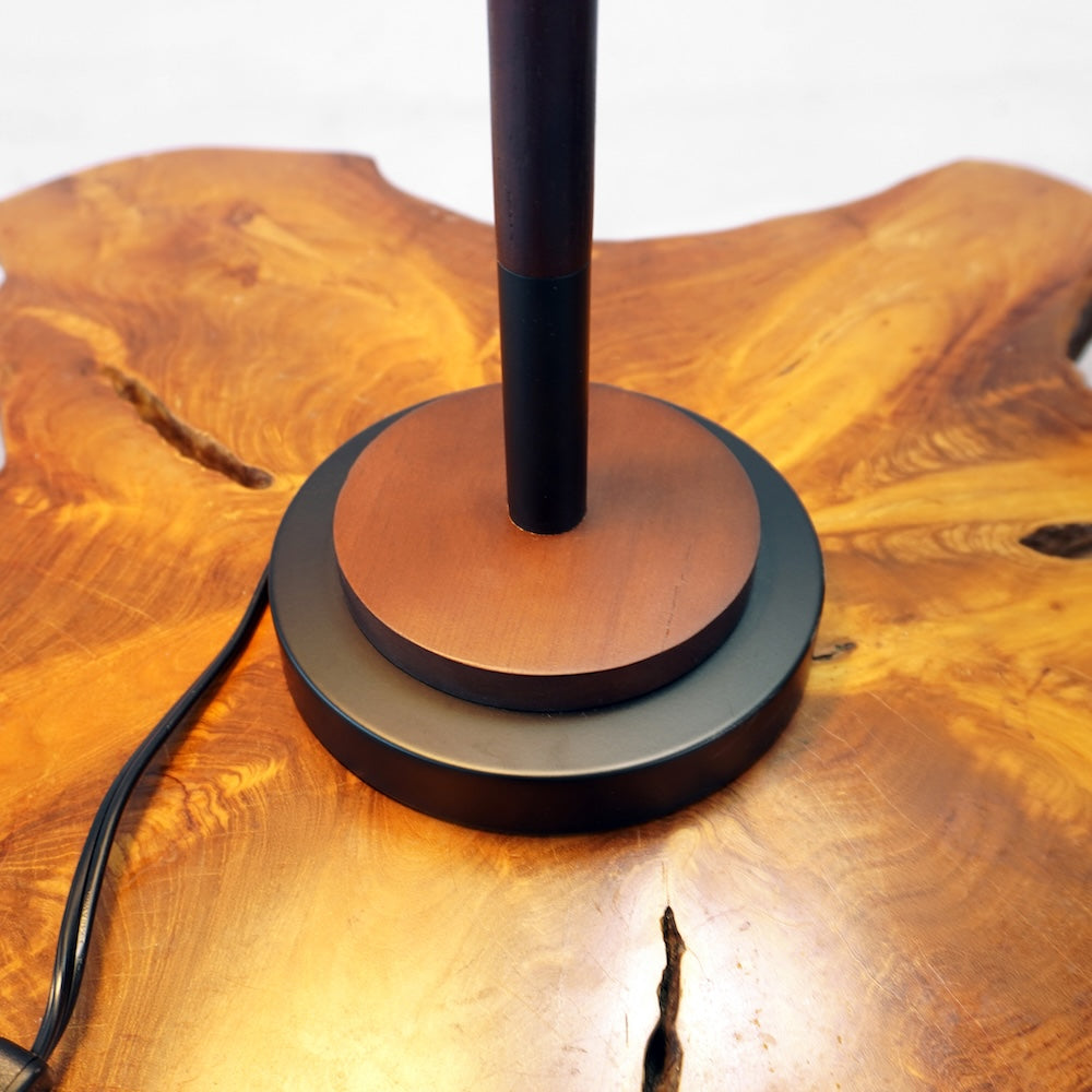 Cosmiclume Black Umbrella Shaped Table Lamp - Walnut - Bronze by Ashcroft Imports at Eve Furniture