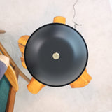 Cosmiclume Black Umbrella Shaped Table Lamp - Walnut - Bronze by Ashcroft Imports at Eve Furniture