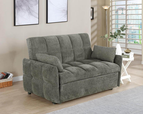 Cotswold Upholstered Convertible Sleeper Sofa Bed Dark Grey by Coaster at Eve Furniture