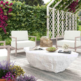 Crag Concrete Indoor / Outdoor Coffee Table by TOV Furniture at Eve Furniture