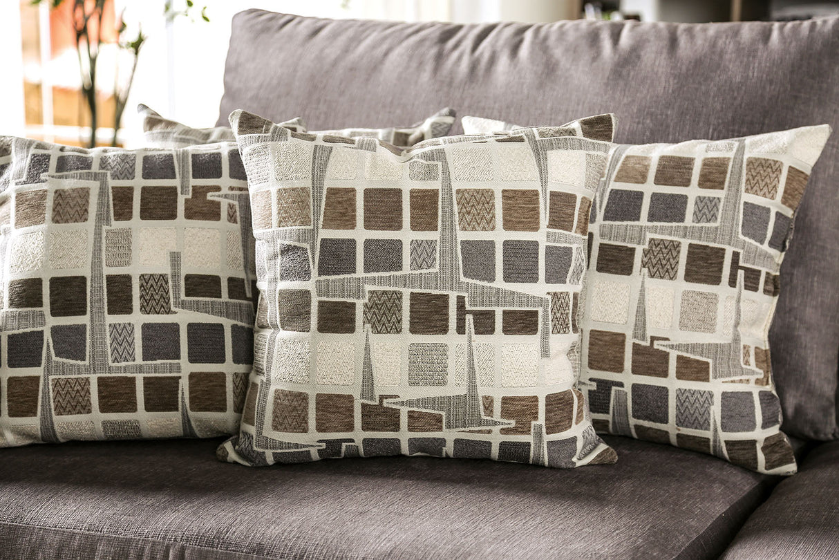 Cramlington Light Gray Sectional by Furniture of America at Eve Furniture