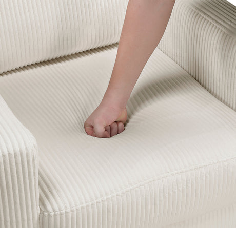 Crandall Beige Chair by Homelegance at Eve Furniture