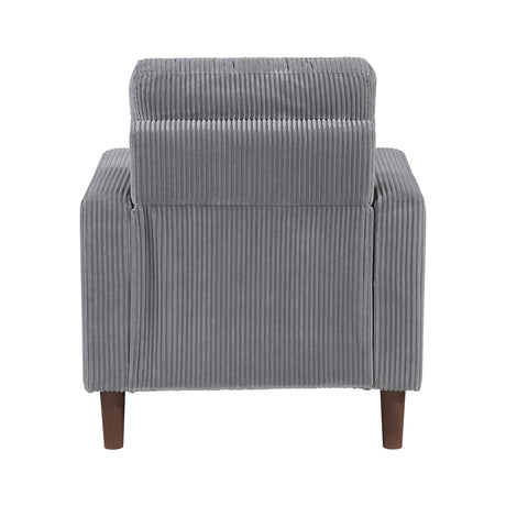 Crandall Gray Chair by Homelegance at Eve Furniture