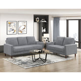 Crandall Gray Loveseat by Homelegance at Eve Furniture