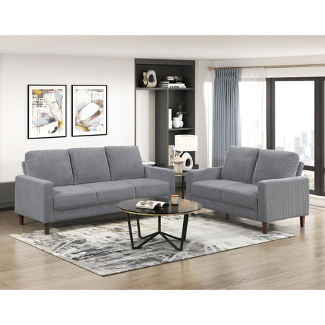 Crandall Gray Loveseat by Homelegance at Eve Furniture