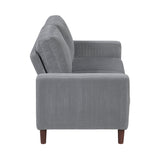 Crandall Gray Loveseat by Homelegance at Eve Furniture