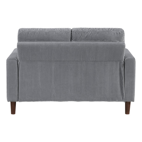 Crandall Gray Loveseat by Homelegance at Eve Furniture