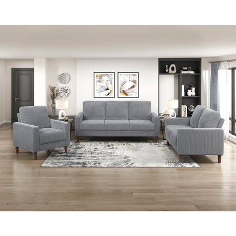 Crandall Gray Loveseat by Homelegance at Eve Furniture