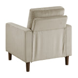 Crandall Taupe Chair by Homelegance at Eve Furniture