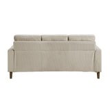 Crandall Taupe Sofa by Homelegance at Eve Furniture