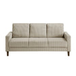 Crandall Taupe Sofa by Homelegance at Eve Furniture