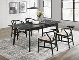Crestmont Black 5-Piece Dining Set with Extension Leaf by Coaster at Eve Furniture