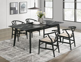 Crestmont Black 5-Piece Dining Set with Extension Leaf by Coaster at Eve Furniture