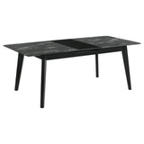 Crestmont Black 7-Piece Dining Set with Extension Leaf by Coaster at Eve Furniture