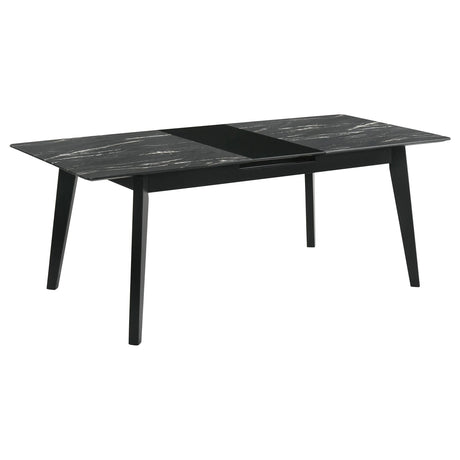 Crestmont Black 7-Piece Dining Set with Extension Leaf by Coaster at Eve Furniture