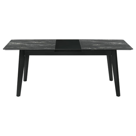 Crestmont Black 7-Piece Dining Set with Extension Leaf by Coaster at Eve Furniture