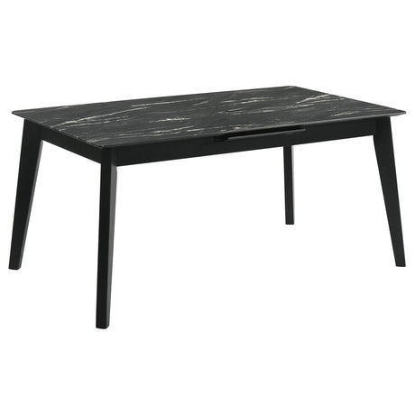 Crestmont Black 7-Piece Dining Set with Extension Leaf by Coaster at Eve Furniture