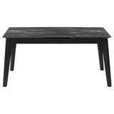 Crestmont Black 7-Piece Dining Set with Extension Leaf by Coaster at Eve Furniture