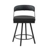 Crowley Black Swivel Counter Height Chair, Set of 2 by Homelegance at Eve Furniture