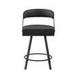 Crowley Black Swivel Counter Height Chair, Set of 2 by Homelegance at Eve Furniture