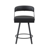 Crowley Black Swivel Counter Height Chair, Set of 2 by Homelegance at Eve Furniture