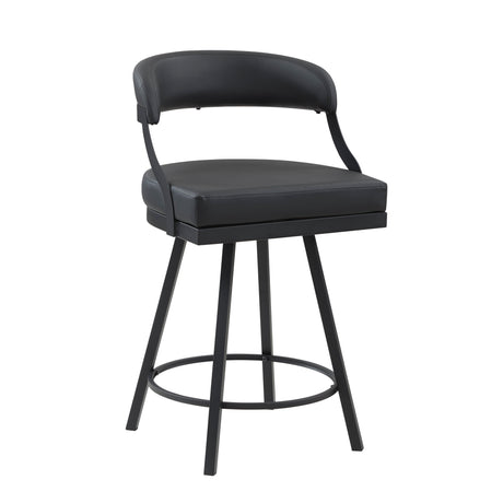 Crowley Black Swivel Counter Height Chair, Set of 2 by Homelegance at Eve Furniture