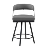 Crowley Gray Swivel Counter Height Chair, Set of 2 by Homelegance at Eve Furniture