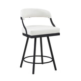 Crowley White Swivel Counter Height Chair, Set of 2 by Homelegance at Eve Furniture