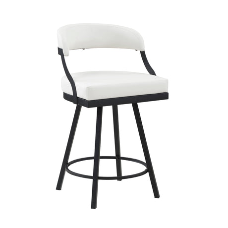 Crowley White Swivel Counter Height Chair, Set of 2 by Homelegance at Eve Furniture