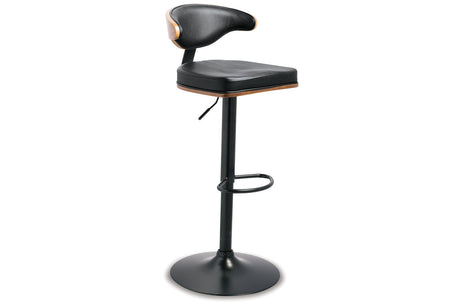 Bellatier Brown/Black Adjustable Height Barstool