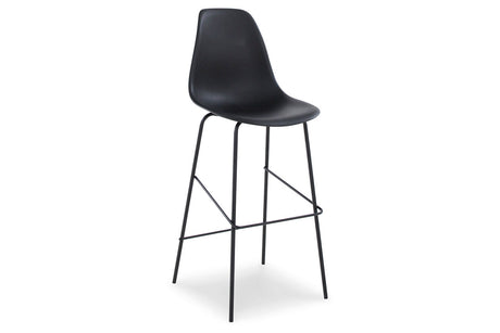 Forestead Black Bar Height Barstool, Set of 2