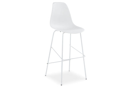 Forestead White Bar Height Barstool, Set of 2