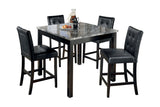 Maysville Black 5-Piece Counter Height Set