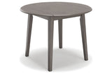 Shullden Gray Dining Table and 4 Chairs